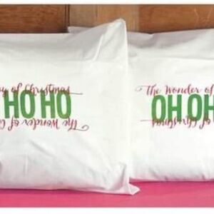 Jozie B Holiday Pillow Cases. Set of 2 Pillow Case